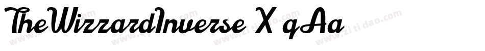 TheWizzardInverse-X3qAa字体转换