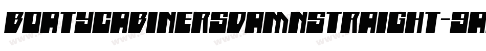 BoatycabinersDamnStraight-9aD5字体转换