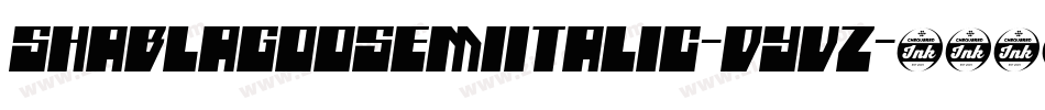 ShablagooSemiItalic-dYvZ字体转换