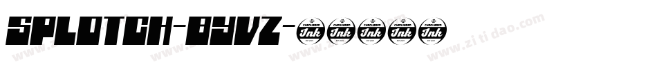 Splotch-8YvZ字体转换