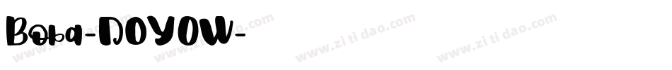 Boba-DOY0W字体转换