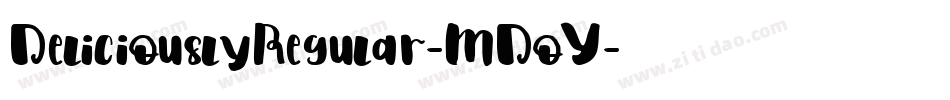 DeliciouslyRegular-MDoY字体转换