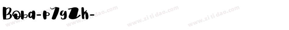 Boba-p7gZK字体转换