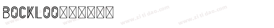 Bockloo字体转换