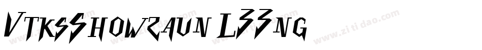 VtksShowzaun-L33ng字体转换