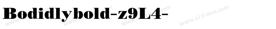 Bodidlybold-z9L4字体转换