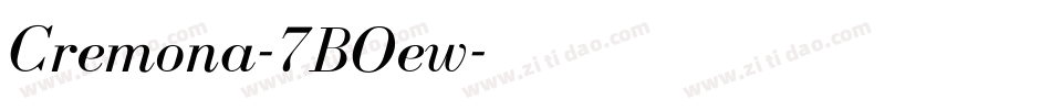 Cremona-7BOew字体转换