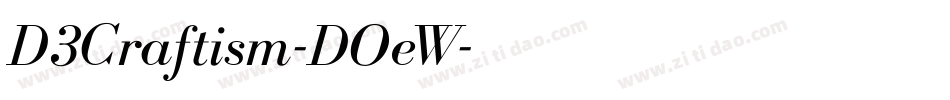 D3Craftism-DOeW字体转换