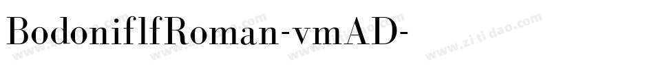 BodoniflfRoman-vmAD字体转换