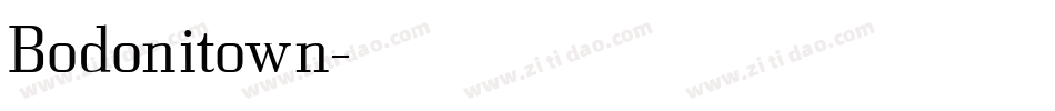 Bodonitown字体转换