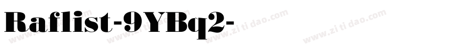 Raflist-9YBq2字体转换