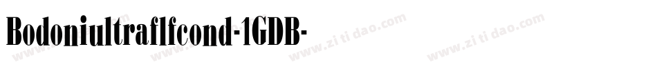 Bodoniultraflfcond-1GDB字体转换