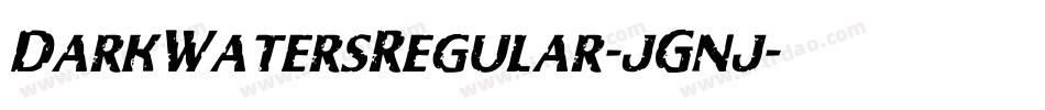 DarkWatersRegular-jGnj字体转换