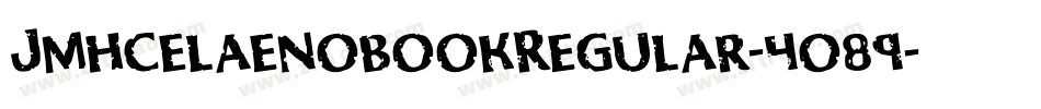 JmhcelaenobookRegular-4o89字体转换