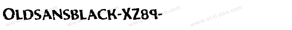 Oldsansblack-XZ89字体转换