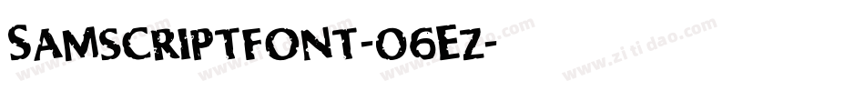 Samscriptfont-06Ez字体转换
