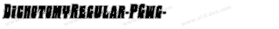 DichotomyRegular-PGwg字体转换