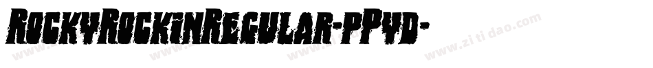 RockyRockinRegular-pPyd字体转换