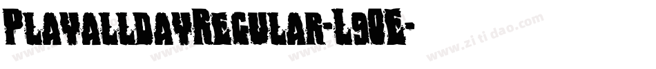 PlayalldayRegular-L9OE字体转换