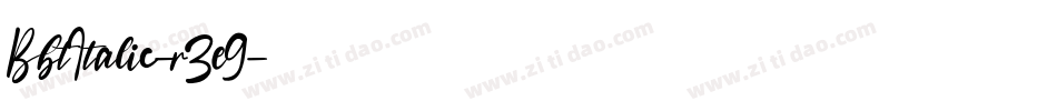 BbtItalic-r3e9字体转换