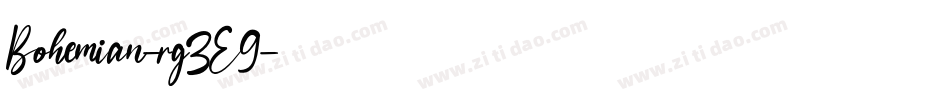 Bohemian-rg3E9字体转换