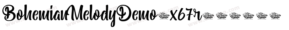 BohemianMelodyDemo-x67r字体转换