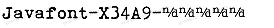 Javafont-X34A9字体转换