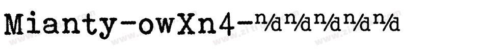 Mianty-owXn4字体转换