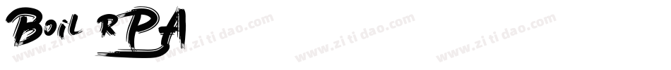 Boil-rP2A字体转换