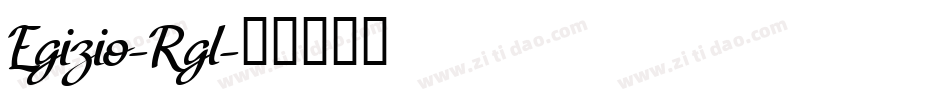 Egizio-Rgl字体转换