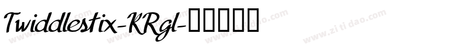 Twiddlestix-KRgl字体转换
