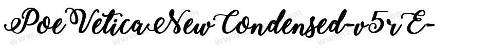 PoeVeticaNewCondensed-v5rE字体转换