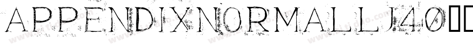 AppendixNormal-lj40字体转换