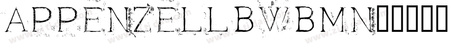 Appenzell-BWBmn字体转换