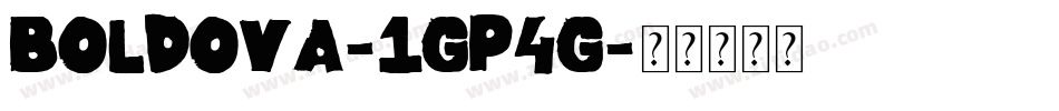 Boldova-1GP4g字体转换