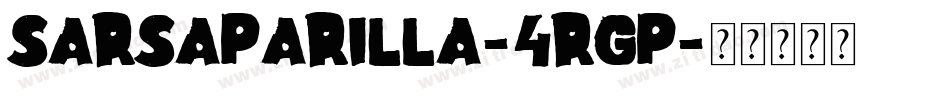 Sarsaparilla-4RGp字体转换