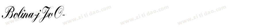 Bolina-jJvO字体转换