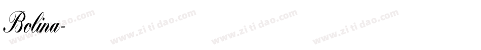Bolina字体转换