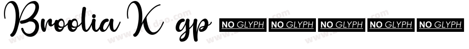 Broolia-K70gp字体转换