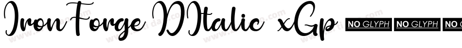 IronForge3DItalic-4xGp字体转换