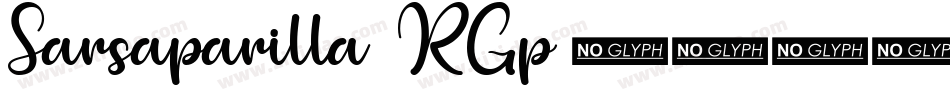 Sarsaparilla-4RGp字体转换