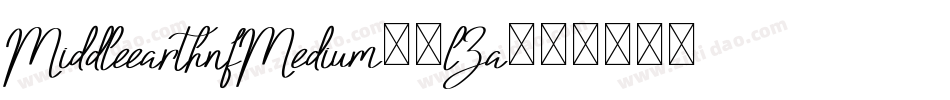 MiddleearthnfMedium-5lZa字体转换