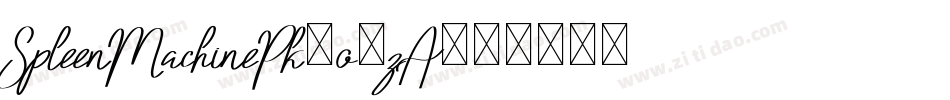 SpleenMachinePk-o3zA字体转换 SpleenMachinePk-o3zA字体转换