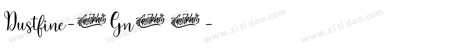 Dustfine-1Gn42字体转换