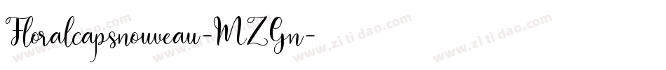 Floralcapsnouveau-MZGn字体转换