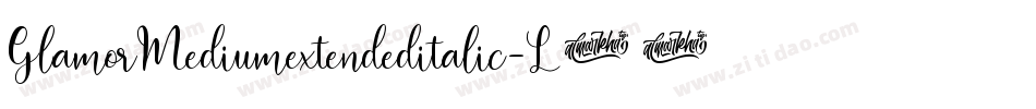 GlamorMediumextendeditalic-L38gn字体转换
