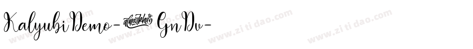 KalyubiDemo-1GnDv字体转换