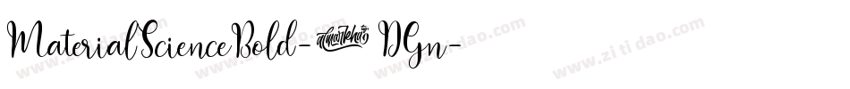 MaterialScienceBold-8DGn字体转换