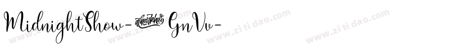 MidnightShow-1GnVv字体转换