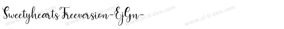 SweetyheartsFreeversion-EjGn字体转换